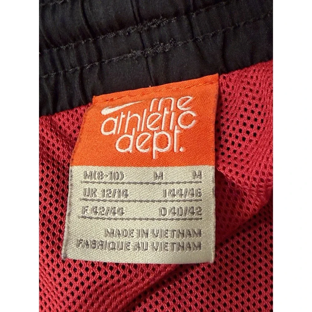 Nike The Athletic Dept Track Pants Womens M Black Red 370907-012 Preowned